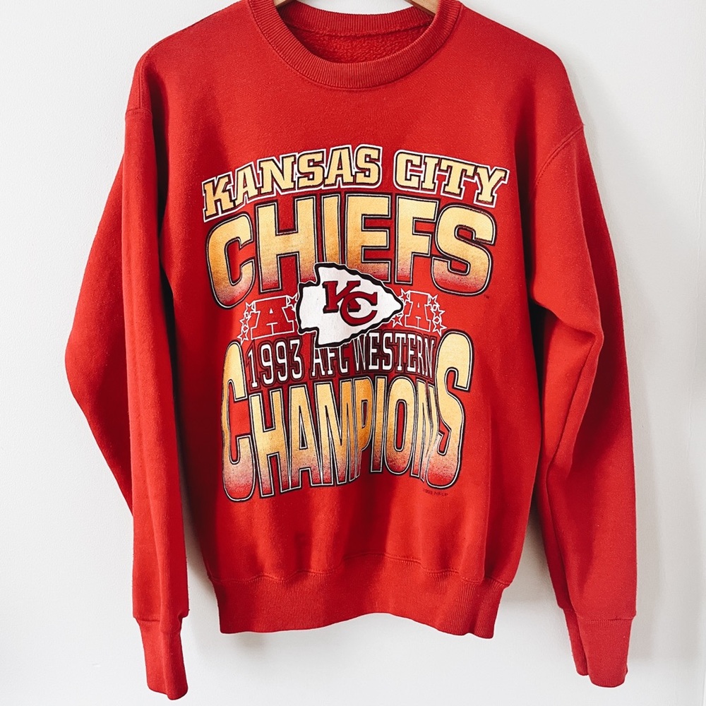 Vintage | Kansas City Chiefs 1993 Crewneck | AFC Western Champions | Size S